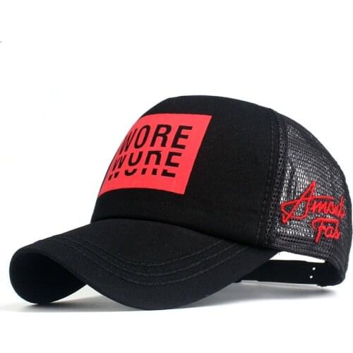 High Quality Mens Baseball Cap Print Summer Mesh Cap Hats for Men Women Snapback Gorras Hombre Hats Casual Hip Hop Caps Dad Hat