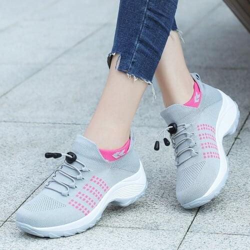 Womens Sneakers Walking Shoe Platforms Increasing Height Breathable Comfortable Tennis Shoe Anti slip Tenis Zapatos Para Mujer