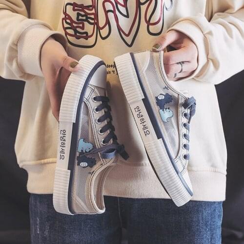 Women Canvas Shoes Vulcanized Trend Platform Shoes New Comfortable Thick Bottom Sneakers Shoes for Women Sneakers