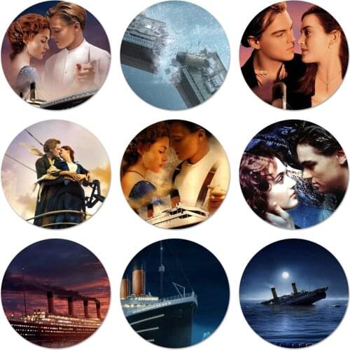 58mm Film Titanic Icons Pins Badge Decoration Brooches Metal Badges For Clothes Backpack Decoration