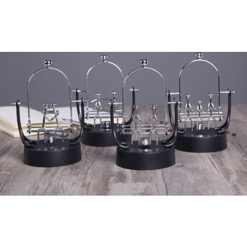 1PC Decoration Crafts Kinetic Motion Orbital Electric Wiggler Newton Swing Ball Desk Home Decoration LZ 010