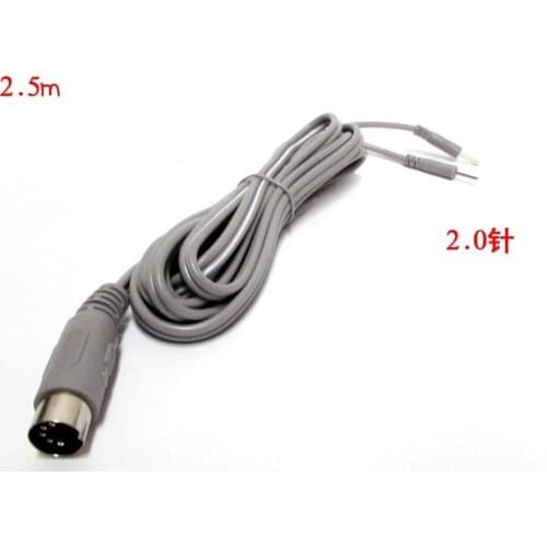 10pcs 5cores Tens EMS Electric Wires Electrodes Connector Cables for Micro Current Electrode Stimulation Machine 2M with 2 Pin