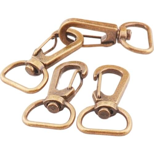 10pcs Antique Bronze Lobster Swivel Clasps Bag Purse Strap lanyard clip Handbag Hook Swivel Snap Bag bag finding Straps Clasp