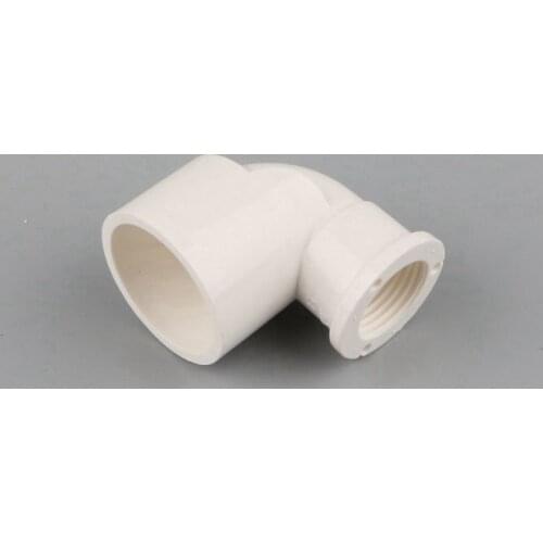 2pcs G1/2'' Female Thread To 32mm 90 Degree Elbow Pipe Connector Hose Adapter White Quick Joint Garden Irrigation Tube Parts