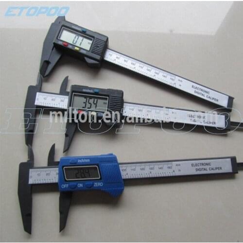 6 inch 150 mm Carbon Fiber Composite Vernier Digital Electronic Caliper measuring tools, 10pcs/lot