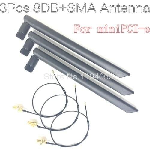 8DB antenas + SMA antenna WIFI 3G 4G miniPCI-E card Antenna