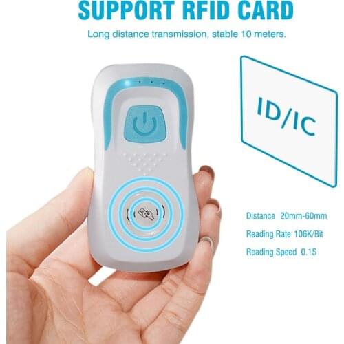 Bluetooth Wireless 2D Barcode Scanner Pocket QR Bar code Reader PDF417 for mobile payment Industry(HR58)