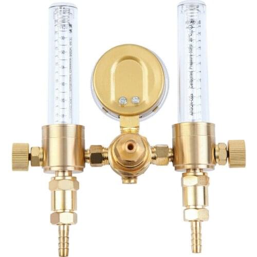 Dual Output Argon CO2 Gas Regulator Flowmeter 0-60CFH CGA580
