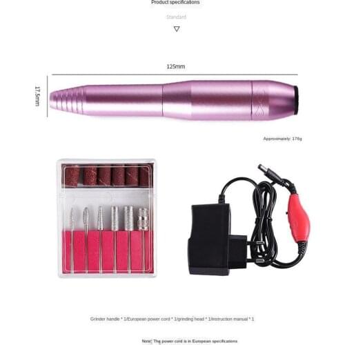 Electric Nail Drill Professional Nail Drill Kit Portable Nail Drill Machine Pen Nail File Drill for Acrylic Nails Gel Nails EU