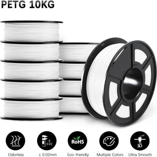 GOHIGH PETGFilament 3D Printing 10kg PETG 10KG 1KG/Rolls Filament Diameter 1.75MM Filament Pla 3D Printer Filament