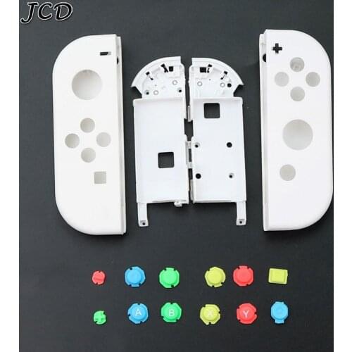 JCD For Nintendo Switch Console Joy con White Housing Shell Case Replacement Parts DIY Shell joycon NS switch Joystick