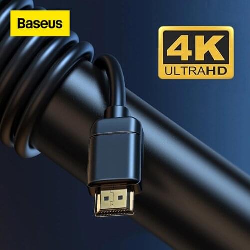 Baseus 4K to 4K HD Cable1080P 3D Gold Plated Cable HDMI-compatible for HDTV XBOX PS4 Computer Wire HDMI-compatible 2.0 Cable