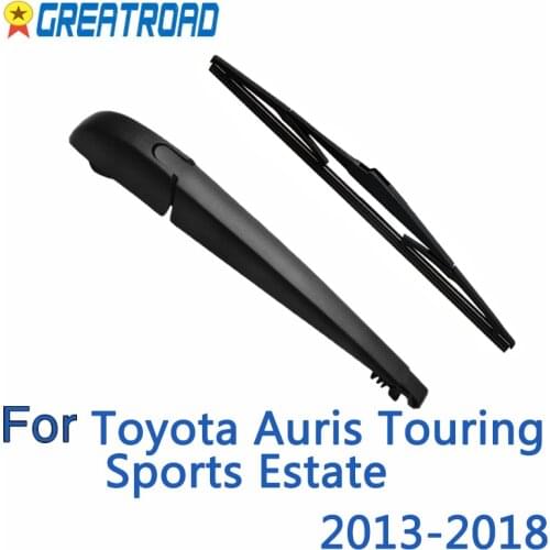 Wiper 10" Rear Wiper Blade & Arm Set Kit For Toyota Auris Touring Sports Estate 2013 - 2018 Windshield Windscreen