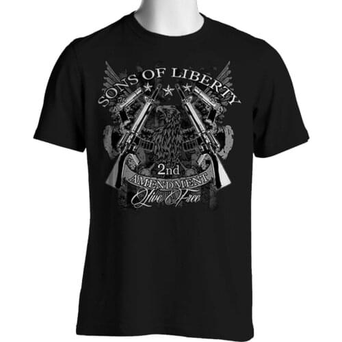 Cool Fashion 2nd Amendment Sons of Liberty Weapons Guns Ammo T-Shirt. Summer Cotton O-Neck Short Sleeve Mens T Shirt New S-3XL