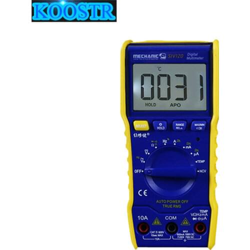 MECHANIC SIV120 Mini Portable Fully Automatic Multimeter Electrician Maintenance Measuring Instrument Built-in Lighting Lamp