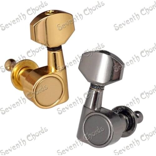 A Set of 6 Pcs Gold No Need Mounting Screw Guitar Tuning Pegs Machine Heads guitar accessories parts Musical instrument