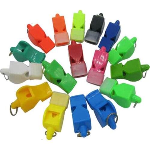 NEW-50 Pcs Non-Nuclear Professional Referee Whistle Fox Whistle Plastic Life-Saving Whistle Special for Game