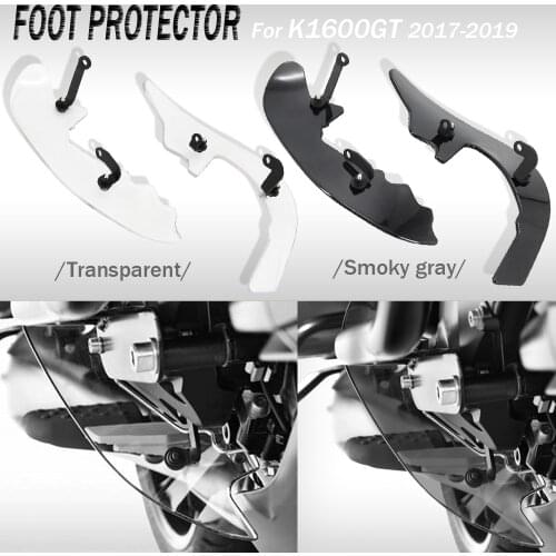 NEW Motorcycle Accessories Splash Foot protector For BMW K 1600 GT K1600GT k1600gt 2017 2018 2019 2020 Smoky gray or Transparent