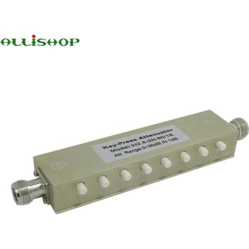 ALLiSHOP New Adjustable Variable Attenuator N 5W 0-90dBi DC-2.5GHZ 50ohm RF Coaxial 8-key