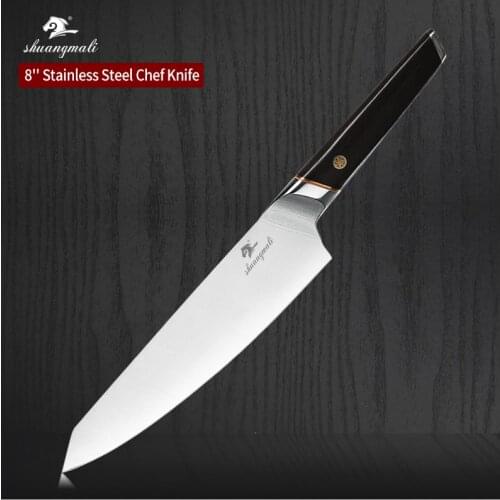 8 Inch Chef Knife Cooking Tool High Carbon Stainless Steel Cleaver Chef Knives Razor Sharp Utility Petty Slicer Chef Knife