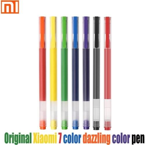 Original Xiaomi Pen Juneng Colorful Neutral Pens Mijia Super Durable Colorful Writing Sign Pen for School Office Drawing ink pen