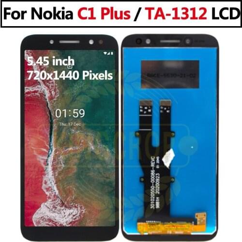 Original For Nokia C1 Plus TA-1312 LCD Display Touch Screen Digitizer Assembly For Nokia C1Plus 1312 LCD Touch