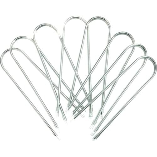 Equipped with Trampoline Pile Anchor Set-Heavy-Duty U-Shaped Pile Set Suitable for Outdoor Trampoline Protection