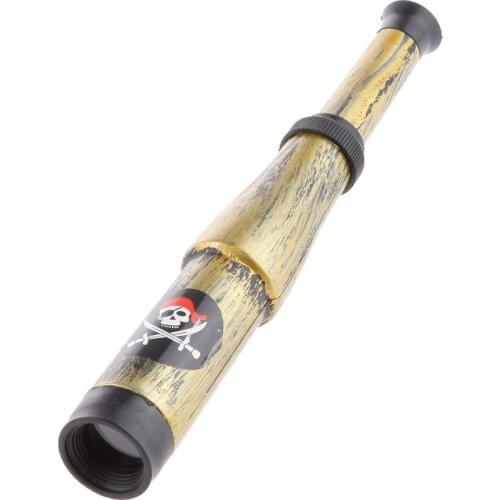 Pirate Telescope, 7.08 x 0.98 inches Pirate Telescope for Kids Pirate Cosplay Costume Dress
