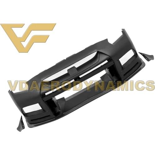 Suitable For 08-16 Nissan GT-R R35 GTR VAD-TP FRP Front Bumper Body Kit (not wide body) - Half Carbon or Full Carbon available