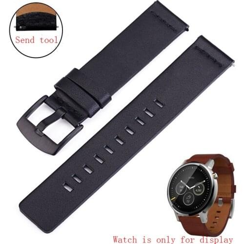 Watch accessories For moto360 second generation Samsung Gear S3 leather strap switch ear mens outdoor sports watch belt