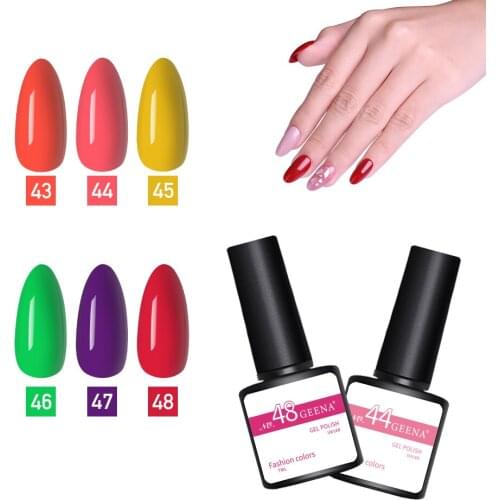 Shining 6PCS/Set Nail-GEL Color World DIY Home design Gel Polish Manicure Art Semi Permanent Nail Polish