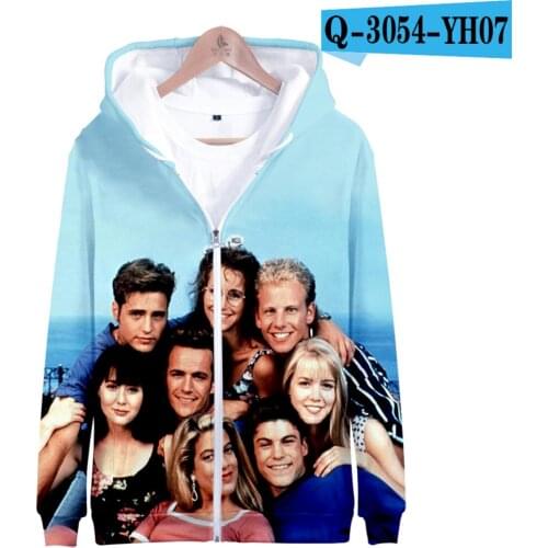 Popular Beverly Hills 90210 Luke Perry 3D Hoodies Zipper Sweatshirt Stars Beverly Hills 90210 Hoody Polluver Cool Fashion Design