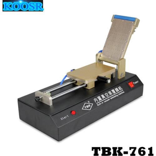 TBK-761 Built-in Vacuum pump OCA Film Laminating Machine for iPhone Samsung LCD Touch Screen Laminate Polarized Film Repair