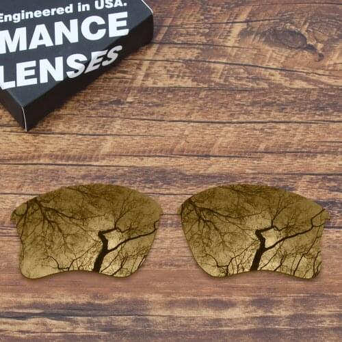 ToughAsNails Polarized Replacement Lenses for Oakley Flak Jacket XLJ Sunglasses Peach Gold (Lens Only)