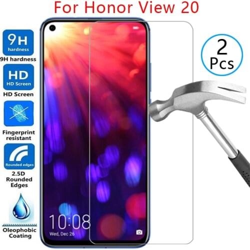 Tempered glass screen protector for honor view 20 case cover on honorv20 honer onor view20 v v20 20view protective phone coque