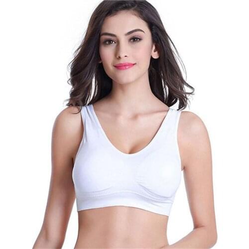 3XLYoga Tops Women Sports Bra Tops Yoga Bra Fitness Running Gym Push Up Padded Plus Size Yoga Bra maillot france euro 2016