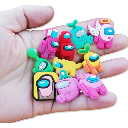 1Pcs Hot Sale Robot Shoe Charms Accessories Hot Games Shoe Decorations Cartoon Croc Jibz Popular Ornaments Kids Adult Gift