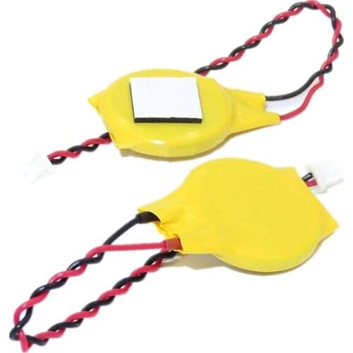 10pcs Notebook BIOS CMOS Battery -laptop CR2032 2P Motherboard Wire 230MAH G32B