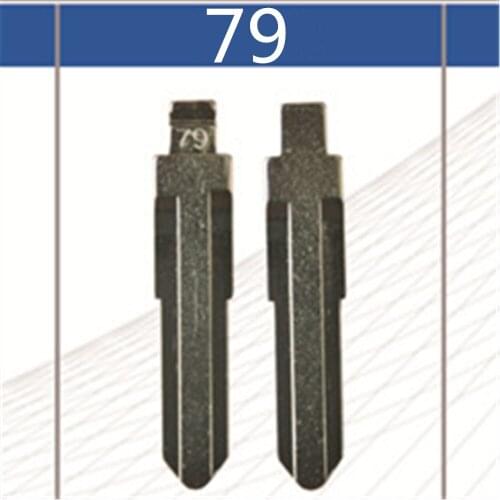 2 Pcs Uncut Replacement Car Key Blade for WULING SUNSHINE WULINGZHIGUANG Flip Key No.79 Blank Car Key Blade