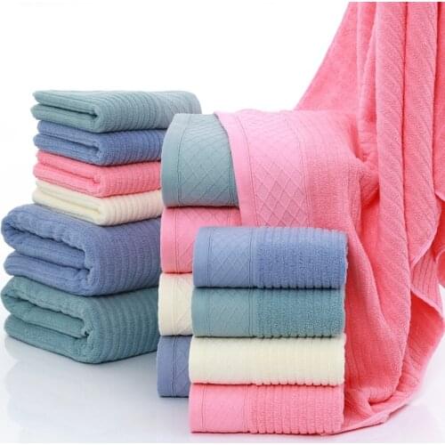 2021 New 100% Cotton Towel Set Bathroom Solid Bath Towel For Adults Face Hand Towels Terry Washcloth Travel Sport Towel