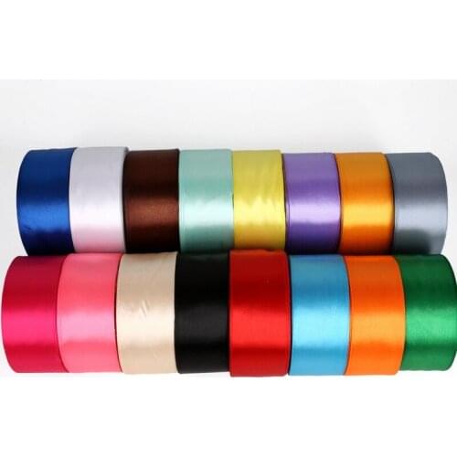 25Yard 38mm Solid Color Satin Ribbon Wedding Decorative Gift Box Wrapping Belt Christmas Ribbon DIY Crafts