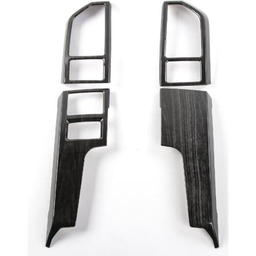 4Pcs/set Car Interior Central Console Air Outlet Vent Panel Frame Trim Cover Styling Fit For Ford F150 2015+ LHD ABS