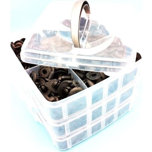 640pcs/box 17 Sizes Mixed Fasteners Car Bumper Fender Door Panel Trim Retainer Clips