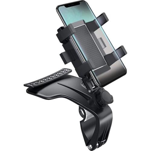 Dashboard Car Phone Holder Mount Upgraded Phone Holder Multiple Purposes Car Clip Phone Holder 1200 Degree Rotation