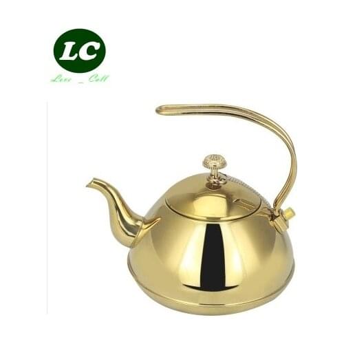 Free shipping water kettle Wholesale price thick stainless steel pot teapot tea ware coffee pot cold water hotel restaurants