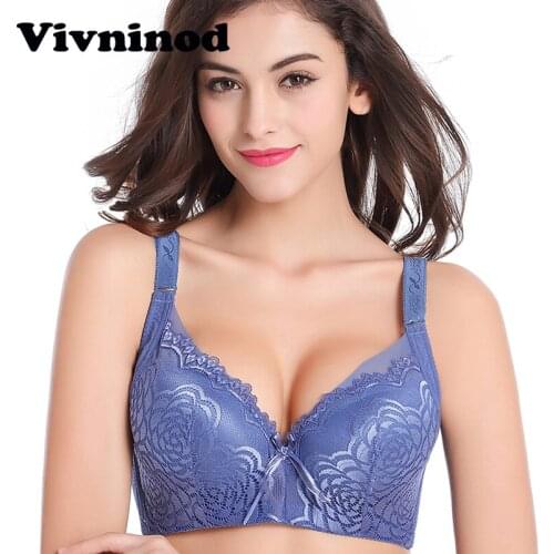 36 38 40 42 44 46 B C D Big Size Bra Cup Super Push Up Bra Sexy Lace Embroidery Dark Green Sexy Brassiere Women Embroidery Bras