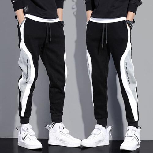 Spring Autumn High Quality Sweatpants Mens Trendy Brand New Casual Pants Large Size Loose Student Sports Long Clothes Trouser