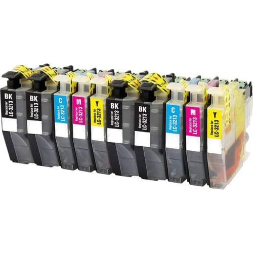 10PK LC3213 compatible Ink Cartridge for Brother DCP-J572DW / J772DW / J774DW, MFC-J491DW / J497DW / J890DW / J895DW