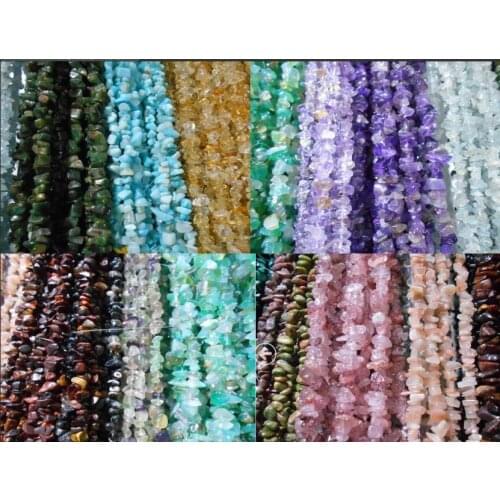 Chips Beads Freeform Natural Stone Beads Gravel Diy Jewelry Fashion Jewelry Strand 15inch