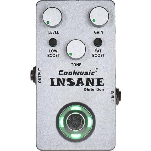 Coolmusic Guitar Effect Pedal True Bypass Electric Guitar Pedal Full Metal Shell Guitar Parts & Accessories